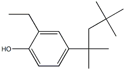 2-Ethyl-4-(1,1,3,3-tetramethylbutyl)phenol Structure