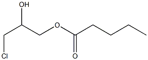 Pentanoic acid 2-hydroxy-3-chloropropyl ester Structure