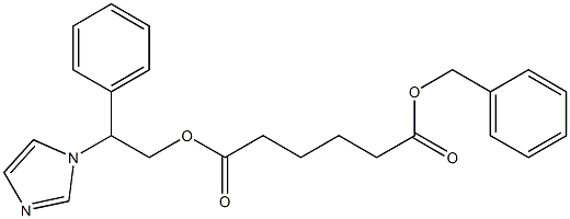 Adipic acid 1-benzyl 6-[2-(1H-imidazol-1-yl)-2-phenylethyl] ester 구조식 이미지