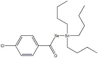 4-Chlorobenzenecarboselenoic acid Se-(tributylstannyl) ester Structure