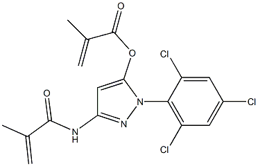 5-Methacryloyloxy-3-methacryloylamino-1-(2,4,6-trichlorophenyl)-1H-pyrazole Structure