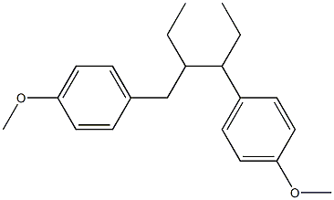 3-(p-Methoxybenzyl)-4-(p-methoxyphenyl)hexane Structure