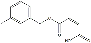 Maleic acid hydrogen 1-(m-methylbenzyl) ester Structure
