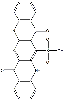 5,7,12,14-Tetrahydro-7,14-dioxoquino[2,3-b]acridine-6-sulfonic acid 구조식 이미지