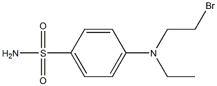 4-[Ethyl(2-bromoethyl)amino]benzenesulfonamide Structure