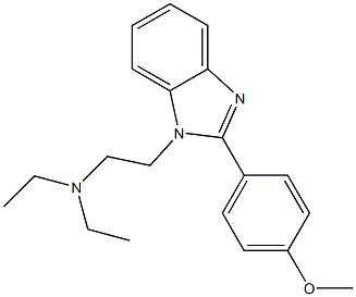 1-[2-(Diethylamino)ethyl]-2-(p-methoxyphenyl)-1H-benzimidazole Structure