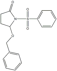 5-(Benzyloxy)-1-[(phenyl)sulfonyl]pyrrolidin-2-one Structure