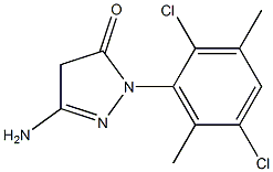 3-Amino-1-(2,5-dichloro-3,6-dimethylphenyl)-5(4H)-pyrazolone Structure