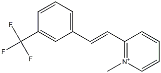 2-[3-(Trifluoromethyl)styryl]-1-methylpyridinium Structure