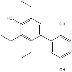 2',3',5'-Triethyl-1,1'-biphenyl-2,4',5-triol 구조식 이미지