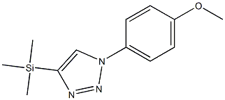 1-(4-Methoxyphenyl)-4-(trimethylsilyl)-1H-1,2,3-triazole 구조식 이미지