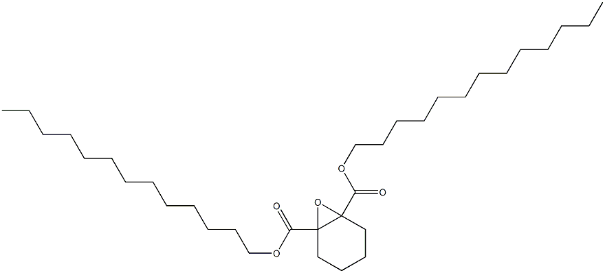 7-Oxabicyclo[4.1.0]heptane-1,6-dicarboxylic acid ditridecyl ester Structure