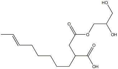 3-(6-Octenyl)succinic acid hydrogen 1-(2,3-dihydroxypropyl) ester 구조식 이미지