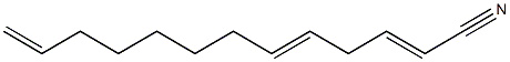 2,5,12-Tridecatrienenitrile 구조식 이미지