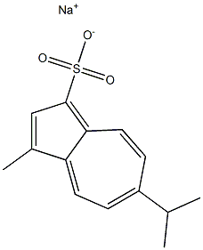 6-Isopropyl-3-methylazulene-1-sulfonic acid sodium salt Structure