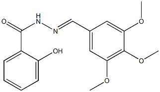 1-(3,4,5-Trimethoxybenzylidene)-2-(2-hydroxybenzoyl)hydrazine Structure