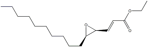 (2E,4S,5R)-4,5-Epoxy-2-pentadecenoic acid ethyl ester 구조식 이미지