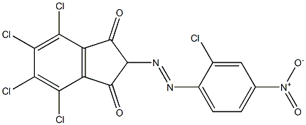 4,5,6,7-Tetrachloro-2-(2-chloro-4-nitrophenylazo)indane-1,3-dione Structure