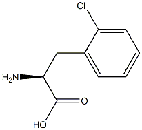 (S)-3-(2-Chlorophenyl)-2-aminopropanoic acid 구조식 이미지