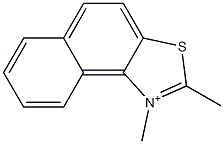 1,2-Dimethylnaphtho[1,2-d]thiazol-1-ium Structure