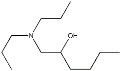 1-Dipropylamino-2-hexanol 구조식 이미지