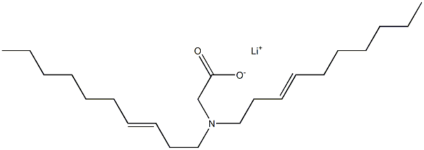 N,N-Di(3-decenyl)glycine lithium salt 구조식 이미지