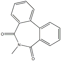 6-Methyl-5H-dibenz[c,e]azepine-5,7(6H)-dione Structure