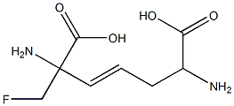 (3E)-2,6-Diamino-2-(fluoromethyl)-3-heptenedioic acid 구조식 이미지