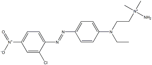 1-[2-[[4-[(2-Chloro-4-nitrophenyl)azo]phenyl]ethylamino]ethyl]-1,1-dimethylhydrazinium Structure