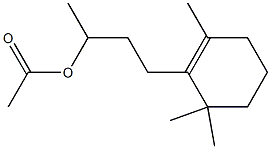 4-(2,6,6-Trimethyl-1-cyclohexenyl)-2-butanol acetate 구조식 이미지