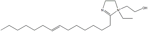 1-Ethyl-1-(2-hydroxyethyl)-2-(7-tetradecenyl)-2-imidazoline-1-ium Structure