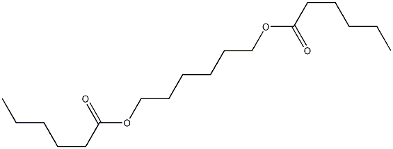 Dihexanoic acid 1,6-hexanediyl ester Structure