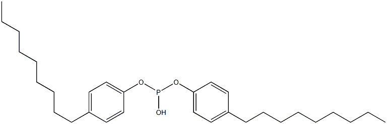 Phosphorous acid hydrogen bis(4-nonylphenyl) ester Structure