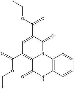 6,10-Dihydro-6,10-dioxo-5H-pyrido[1,2-a]quinoxaline-7,9-dicarboxylic acid diethyl ester Structure