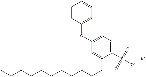 4-Phenoxy-2-undecylbenzenesulfonic acid potassium salt 구조식 이미지