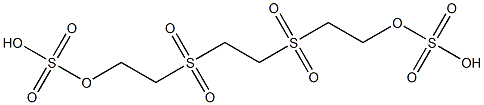1,2-Bis[2-(hydroxysulfonyloxy)ethylsulfonyl]ethane Structure