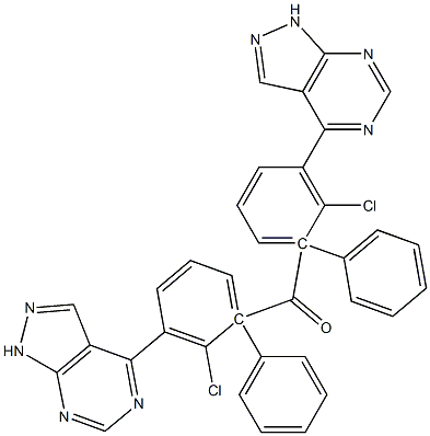 1-Phenyl-1H-pyrazolo[3,4-d]pyrimidin-4-yl(2-chlorophenyl) ketone Structure