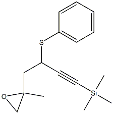 2-Methyl-2-[4-(trimethylsilyl)-2-phenylthio-3-butynyl]oxirane Structure