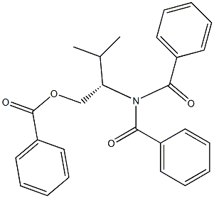 (+)-N-[(S)-1-Benzoyloxymethyl-2-methylpropyl]dibenzoylamine Structure