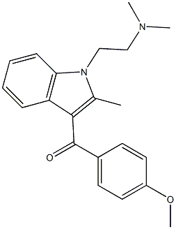 1-[2-Dimethylaminoethyl]-3-(4-methoxybenzoyl)-2-methyl-1H-indole Structure