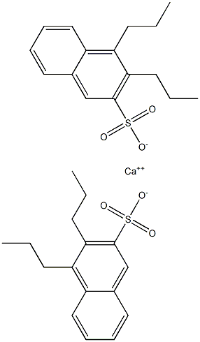 Bis(3,4-dipropyl-2-naphthalenesulfonic acid)calcium salt Structure