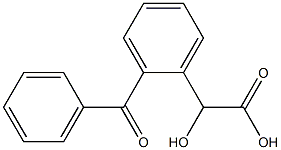 DL-O-Benzoylmandelic acid 구조식 이미지