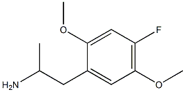 1-(2,5-Dimethoxy-4-fluorophenyl)-2-propanamine Structure