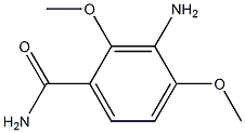 3-Amino-2,4-dimethoxybenzamide Structure