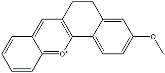 5,6-Dihydro-3-methoxybenzo[c]xanthylium Structure