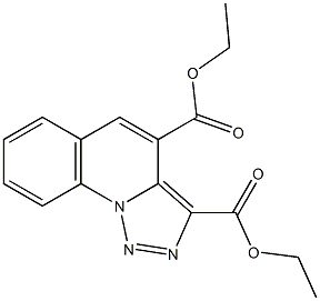 [1,2,3]Triazolo[1,5-a]quinoline-3,4-dicarboxylic acid diethyl ester 구조식 이미지