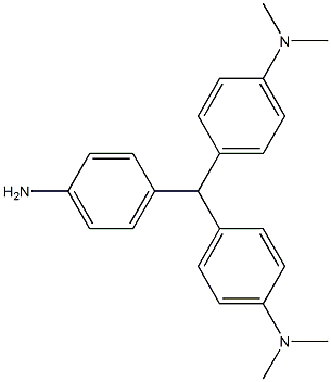 4-[Bis[4-(dimethylamino)phenyl]methyl]benzenamine Structure