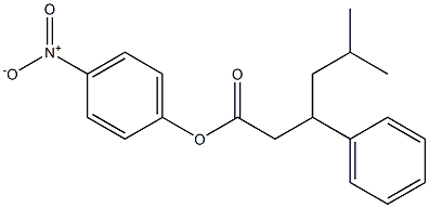 5-Methyl-3-phenylhexanoic acid 4-nitrophenyl ester Structure