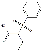 2-Phenylsulfonylbutanoic acid Structure