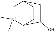 2,2-Dimethyl-2-azoniabicyclo[2.2.2]octan-6-ol Structure
